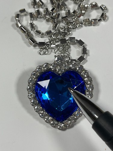 Titanic Necklace - Minor Defects - Heart Of the Ocean Women's Jewelry - 2 Pack - Picture 18 of 21