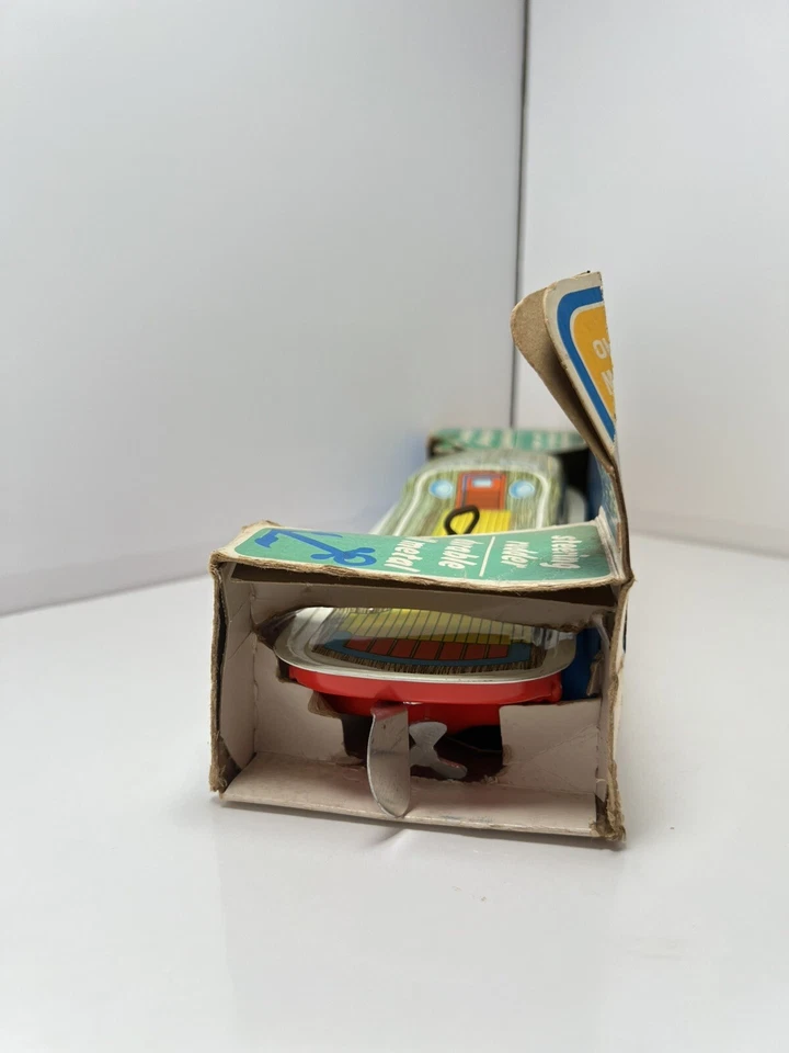 Ohio Art Mechanical Cabin Cruiser No.101A / Tin wind up toy boat Tested Working - Image 4 of 4