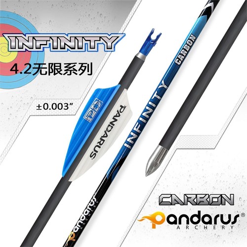 12x Flechas de carbono puro PANDARUS SP300-1500 ID4,2 mm arco de tiro con arco objetivo deportivo - Imagen 22 de 32