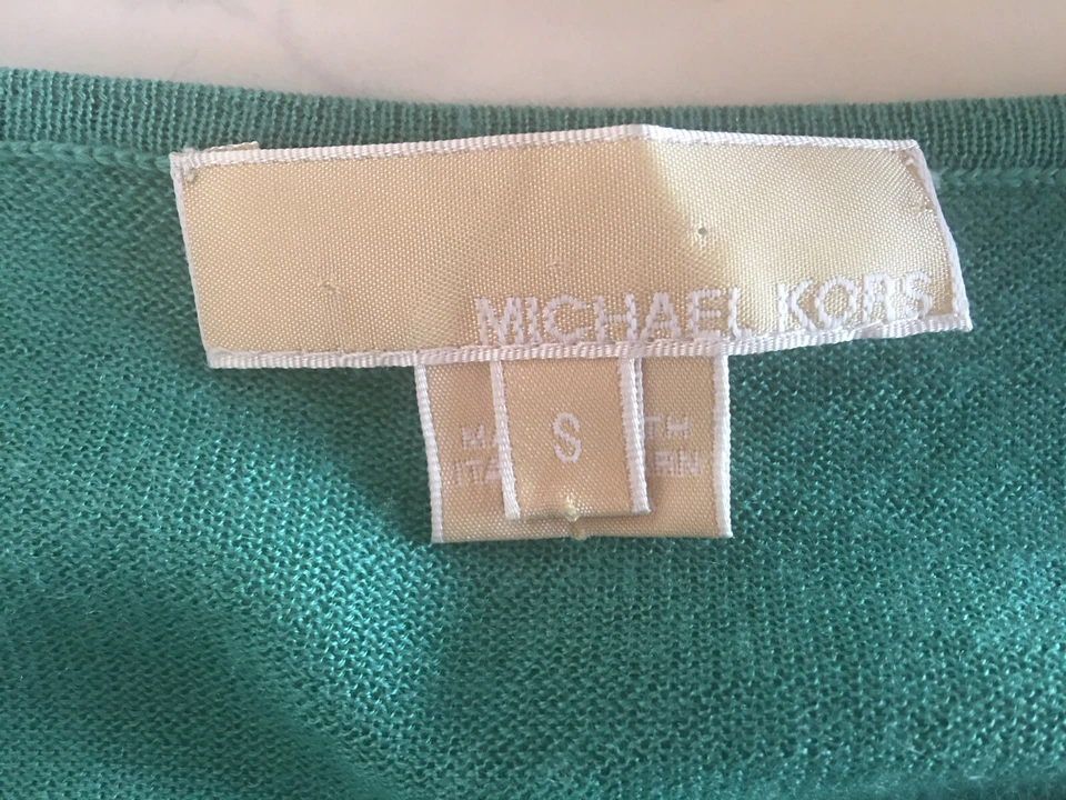 Poncho de seda cachemir italiano Michael Kors Collection capa suéter envolvente talla S-M Foto 3 de 4