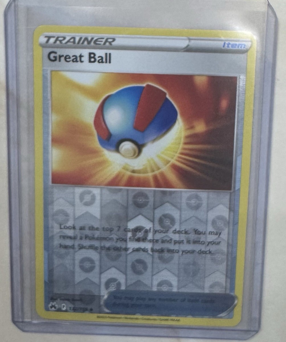 Great Ball Reverse Holo Uncommon Item 132/159 Pokémon TCG Crown