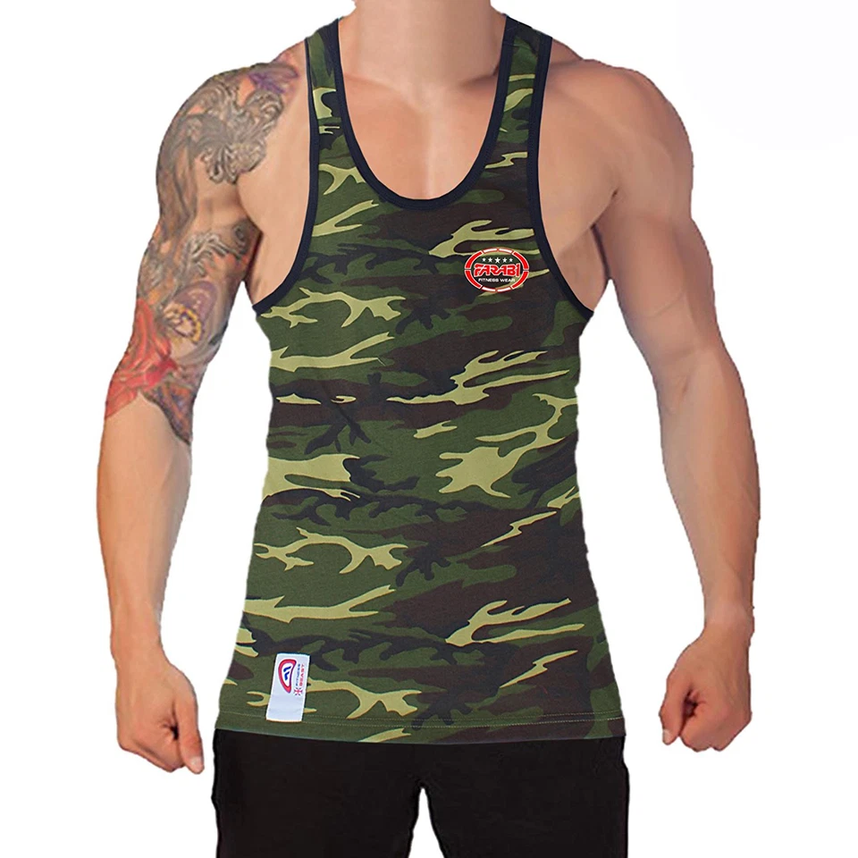 Farabi men's sleeveless gym vest running, athletic, fitness & bodybuilding - Image 2 of 4
