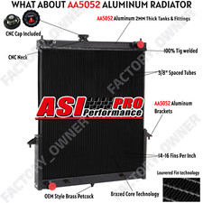 3 Rows Aluminum Radiator+13mm pipe For 2002-09 Nissan Patrol Gu Y61 TD42T Euro4.