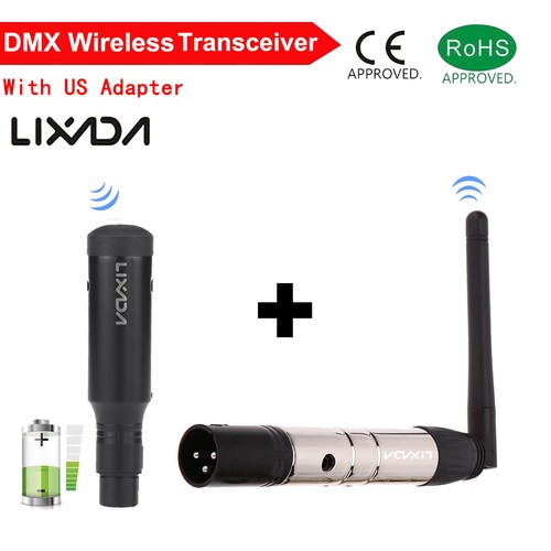 Lixada 2.4G ISM Wireless Rechargeable Receiver DMX512 XLR Transmitter Set M2N4 - Picture 12 of 20