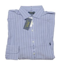 Polo Ralph Lauren Big  Tall Blue Multi Stripe Cotton Stretch Button Down Shirt