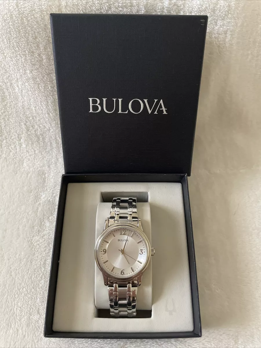NWT Bulova 96A000 Corporate Exclusive Silver Tone Stainless Steel Men s Watch