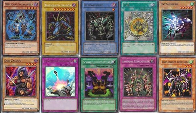 Yu-Gi-Oh! Oldschool Konvolut (10x)   Relinquished SDP + Tri-Horned Dragon LOB