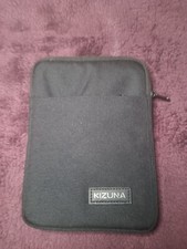 Kizuna Tablet PC Zipper Pocket Protective 9" x 6" Sleeve Case Storage Bag, Black