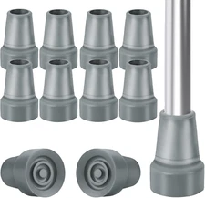 Crutch Tips, 8-Pack 3/4 Inch Upgrade Heavy Duty Rubber Crutch Accessories Replac