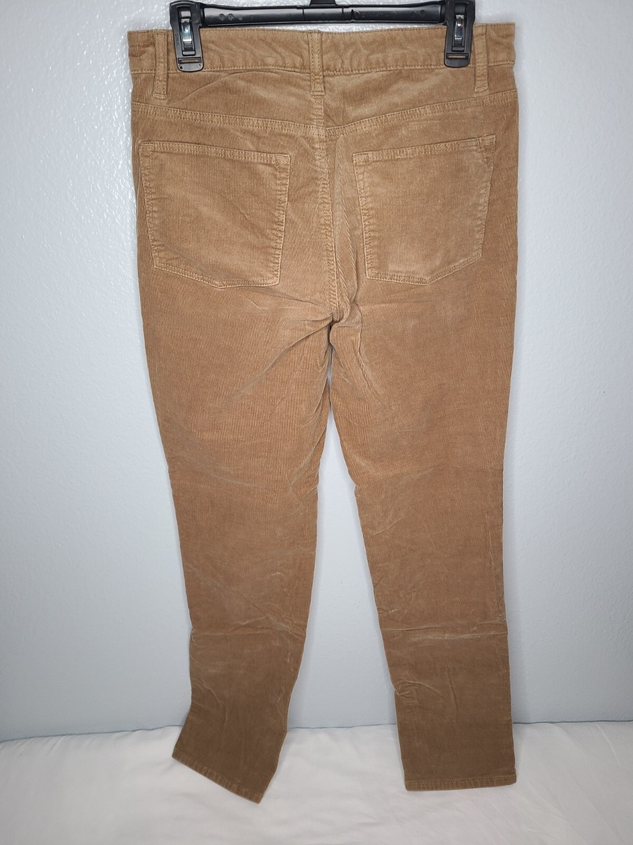 Talbots Jeans BD1024 High Grade Corduroy Tan Women 30x30, Sz