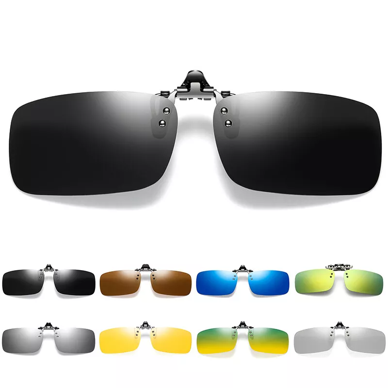 Polarisées Clip Sur Flip Up Lunettes De Soleil Shades Lunettes