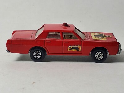 Matchbox Lesney Superfast Mercury Fire Chief No 59 or 73 1