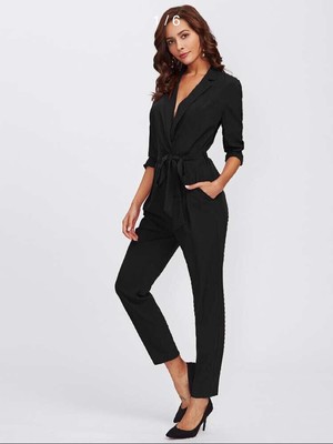 black suit romper