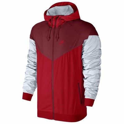 Nike Air Sportswear Windrunner Windbreaker Track Red Jacket Men's Size S-3XL New | eBay
