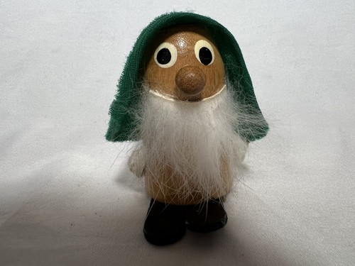 3 Stück Vintage Kurt Erle Figur Weihnachtsschmuck Konvolut Weihnachtsmann Wackelkopf Wichtel - Bild 4 von 16