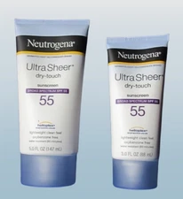 Neutrogena Ultra Sheer Dry-Touch UVA/UVB Broad Spectrum SPF55 Sunscreen Lotion