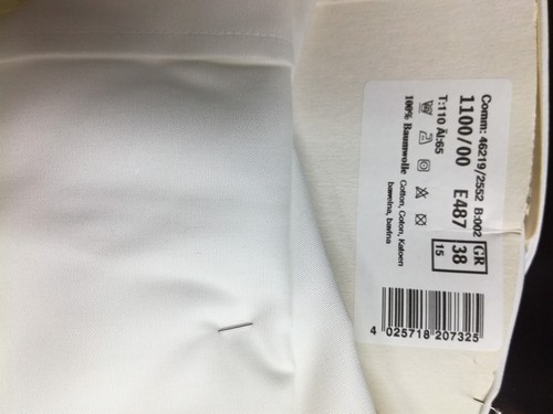 New White Eterna Standard Collar Dress Shirt RRP £44.95 !! - Picture 5 of 5