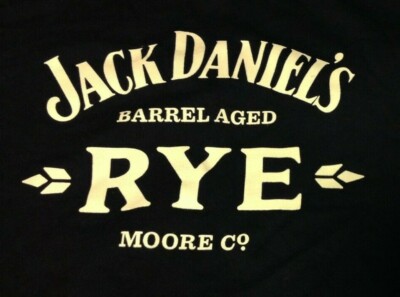 NEW Jack Daniels Barrel Aged Rye Kentucky Whiskey Bar Pub Tavern Black T-Shirt 