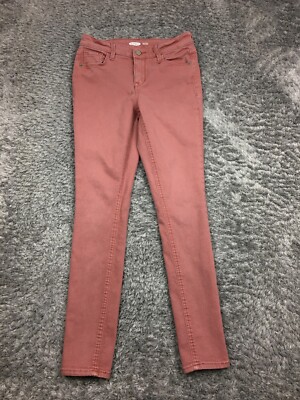 Old Navy Super Skinny Jeans Womens Size 2 Pink Denim Peach Stretch Rockstar