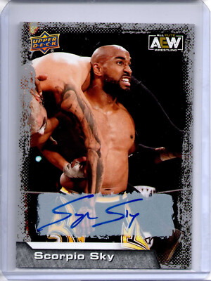 2022 Upper Deck All Elite Wrestling SCORPIO SKY Autograph Card #26 | AEW