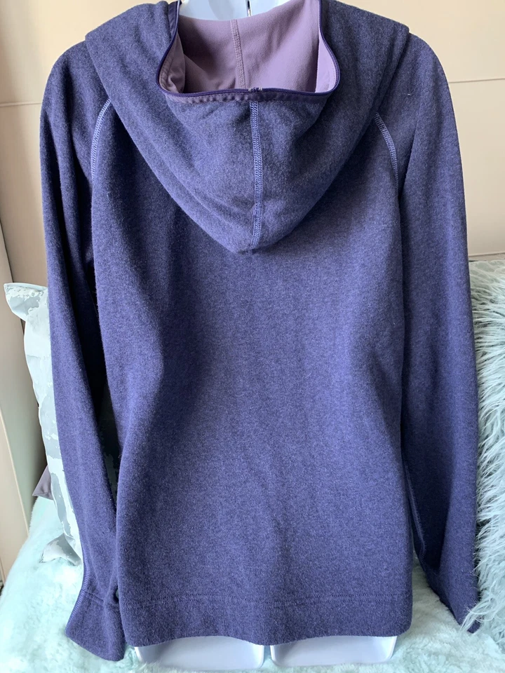 Suéter suéter para mujer KÜHL con capucha, costuras, púrpura/azul, talla L, suave, $23 Foto 2 de 4