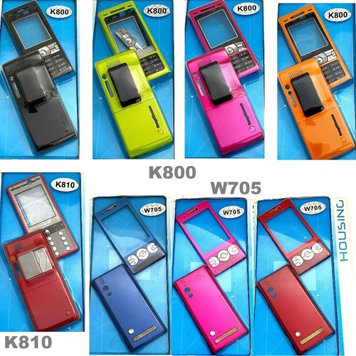 Fascia Housing Body Front & Back Covers Keypad Sony Ericsson K800 K810 W705 W880 - Picture 1 of 14