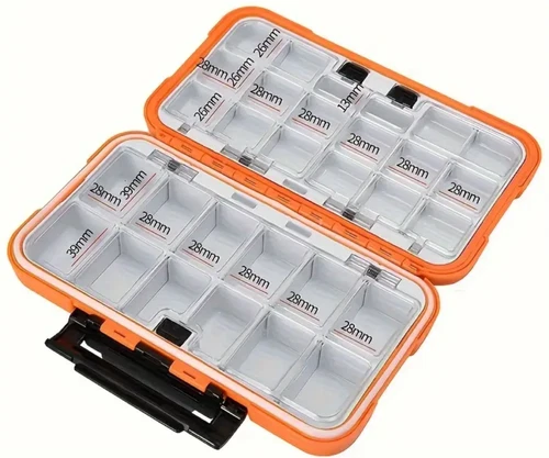 1x Fishing Lure Bait Tackle 2 Layer Storage Box Case Waterproof Compartments NEW - Picture 49 of 150