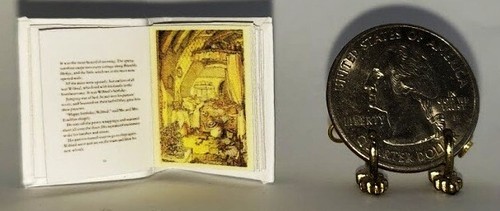 1:12 SCALE MINIATURE BOOK SPRING STORY BRAMBLY HEDGE DOLLHOUSE SCALE - Picture 5 of 8
