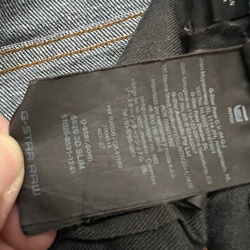 G-Star Raw 5620 3D Slim Skinny Jeans Pants Men’s Size 29x32 3D $180 Sold Out - Picture 15 of 24