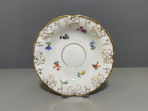 Meissen Gedeck Tasse UT Goldene Blattreliefs Streublümchen Blumen Gold 1.Wahl - Bild 20 von 24