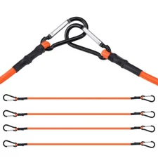 WORKPRO Bungee Cord 4PC 24" Superior Rubber Heavy Duty Strap Strong Elastic Rope