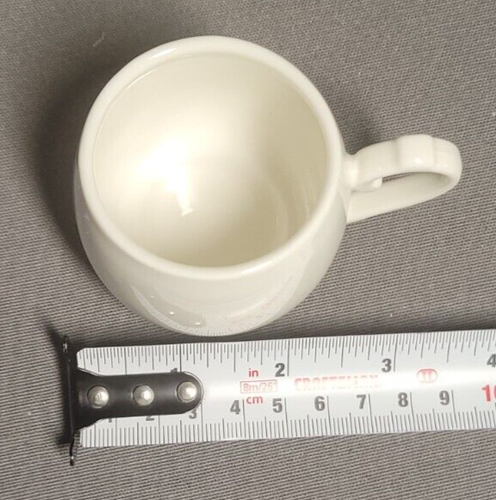 Espresso Cups with Saucers 6 Porcelain Cups and Metal Stand and 5 Spoons - Picture 11 of 16