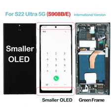 OLED Display LCD Touch Screen Digitizer for Samsung Galaxy S22 Ultra S908B Green