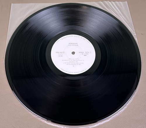 JOHN COLTRANE IMPRESSIONS LP JAPAN 1980 RE SUPER RARE WHITE LABEL W/OBI (BB-387) - Picture 4 of 6
