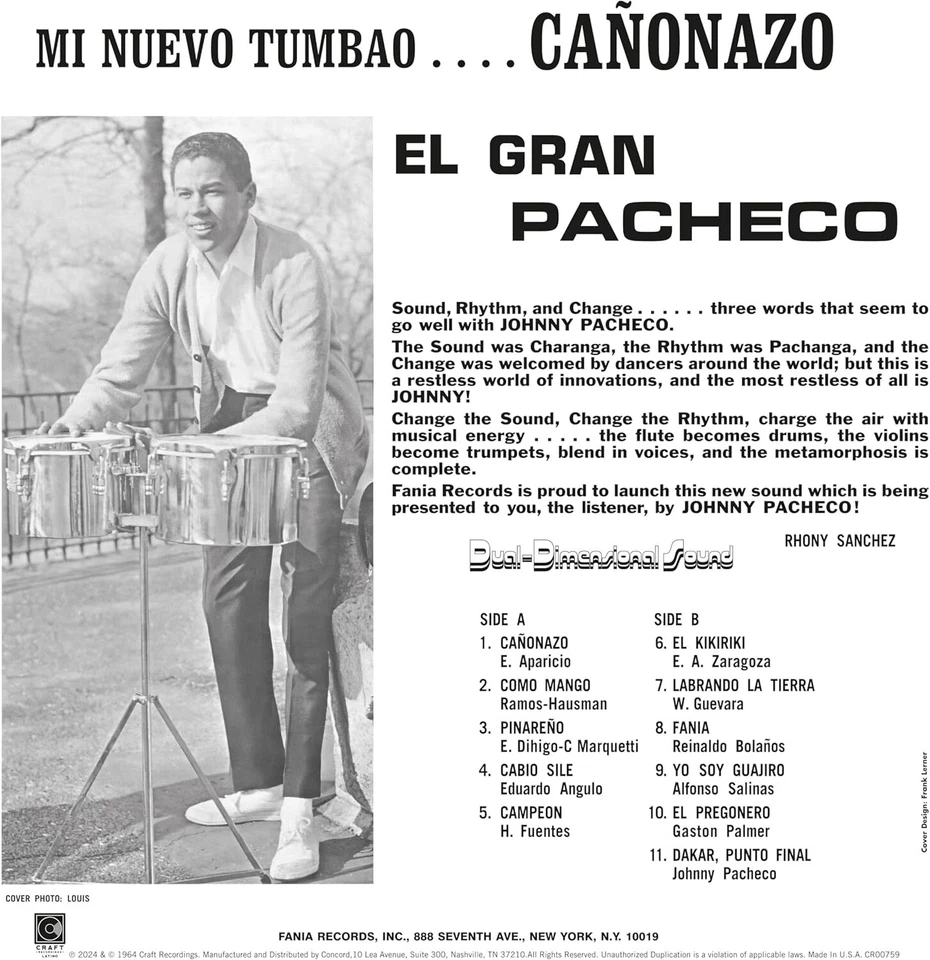 Johnny Pacheco - Caonazo [VINYL] - Image 3 of 3