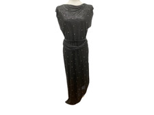 Gianni Versace Oroton Dress w/ Rhinestone Embellishment and Belt, Vintage c.1980