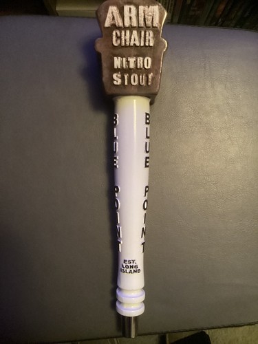 Blue Point -Arm Chair Nitro Stout - Beer Tap Handle -Long Island NY - Picture 2 of 2