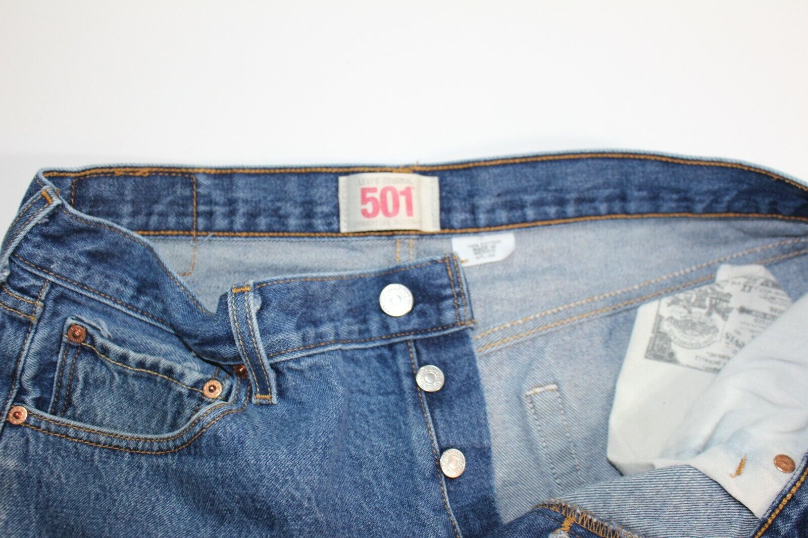Levis 501 XX Original Button Fly Denim Jeans fits… - image 6