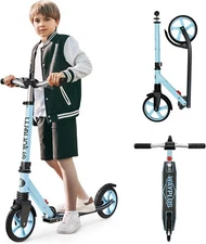Kick Scooter for Ages 6+,Kid, Teens & Adults. Max Load 240 LBS. Foldable, Lightw