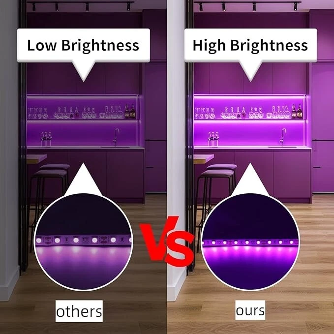 5050 SMD LED STRIP - 60 LED PINK 25FT IP20 -25FT/7.5M 12V - Image 3 of 4