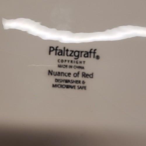 Lebendiger gesprenkelter Pfaltzgraff ""Nuance of Red"" Essteller - Bild 5 von 7