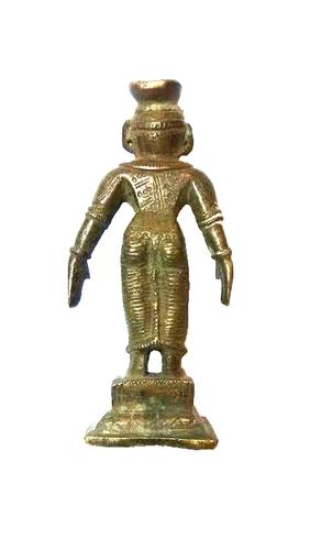 19th C. Indian Bronze Standing Hindu Figure of Chakravartin - Picture 6 of 7
