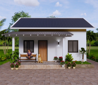 #ad #ad 21x20 Feet Small House Plan 6.5x6 Meter 2 Bed 1Bath Gable Roof PDF amp;A4 Hard Copy $21.75