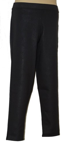 Evans Womens Leggings size 20 Stretch Faux fine Pleather Black Bnwt