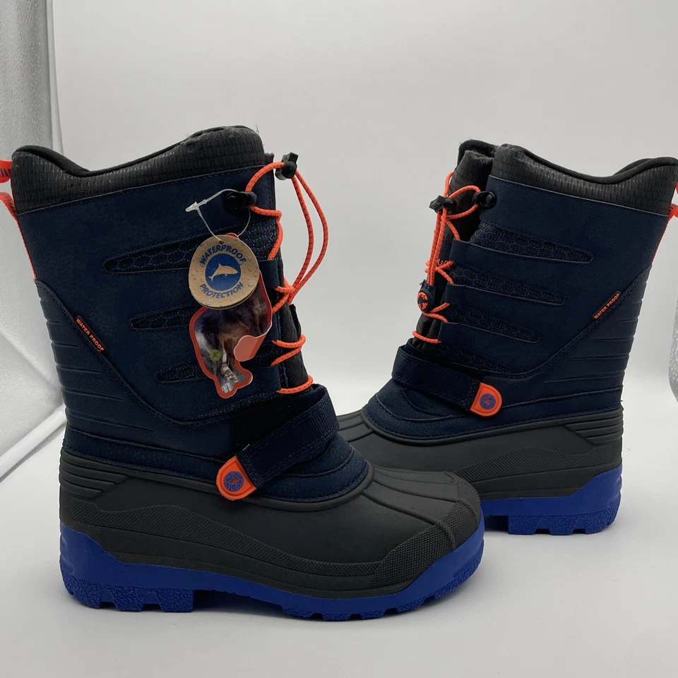 Nuevas Botas de Nieve de Invierno Jambu KD Venom para Niños Talla 5M Azul Naranja Impermeables Foto 3 de 4