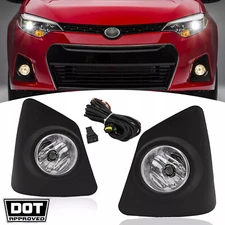 Fit 2014 2015 2016 Toyota Corolla S Bumper Fog Lights W/ Switch+Wiring Lamp Pair