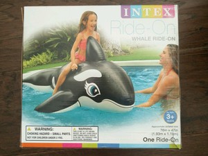 intex whale ride on