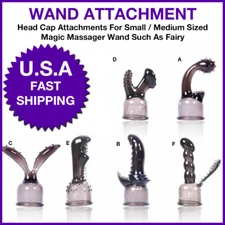 Massage Wand Attachment Head Caps For Small / Medium Sized Wands like Fairy Wand