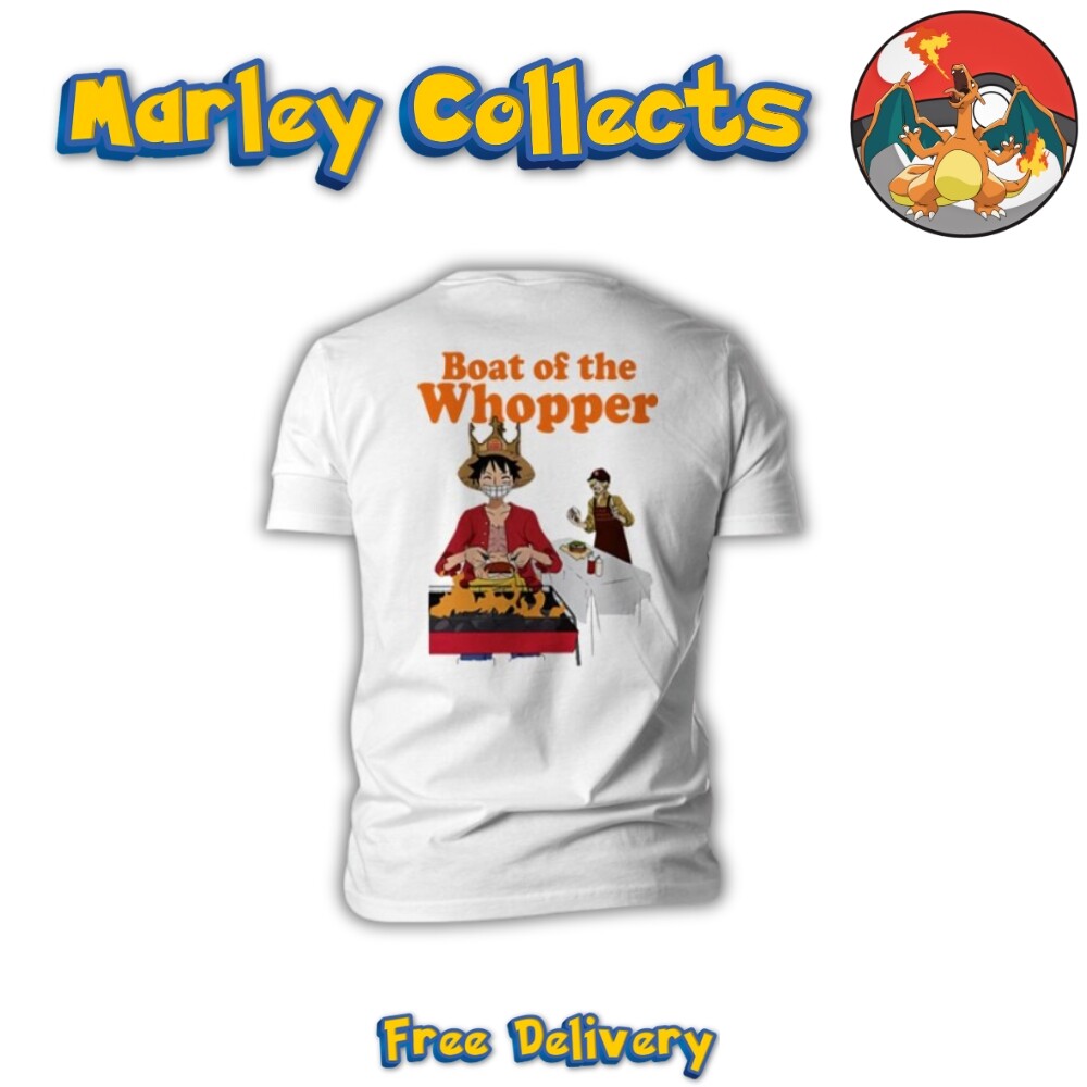 T-shirt One Piece X Burger King - Édition Limitée Luffy - Taille M - Neuf Avec étiquettes