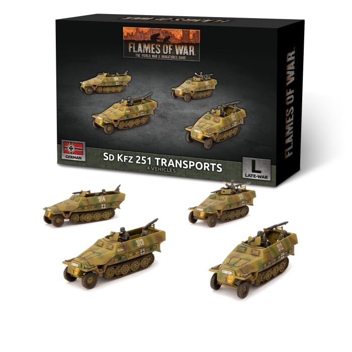 German SD KFZ 251 Transports - Late-War - Brand New - Flames of War
